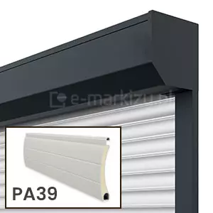 Roleta natynkowa w kasecie prostokątnej z pancerzem PA-39