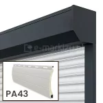 Roleta natynkowa w kasecie prostokątnej z pancerzem PA-43