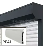 Roleta natynkowa w kasecie prostokątnej z pancerzem PE-41