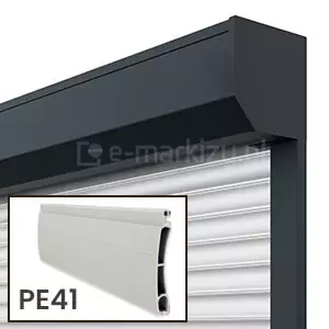 Roleta natynkowa w kasecie prostokątnej z pancerzem PE-41