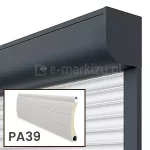 Roleta natynkowa w kasecie ćwierć okrągłej z pancerzem PA-39