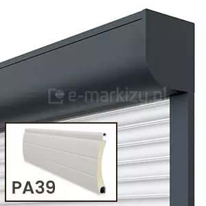 Roleta natynkowa w kasecie ćwierć okrągłej z pancerzem PA-39