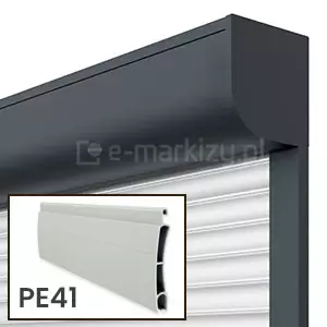 Roleta natynkowa w kasecie ćwierć okrągłej z pancerzem PE-41