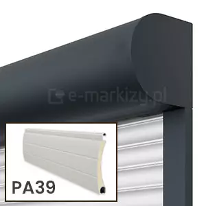 Roleta natynkowa w kasecie półokrągłej z pancerzem PA-39