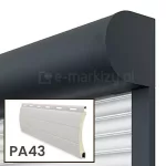 Roleta natynkowa w kasecie półokrągłej z pancerzem PA-43