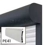 Roleta natynkowa w kasecie półokrągłej z pancerzem PE-41