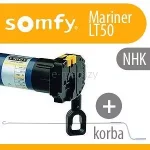 Silnik marki Somfy Mariner LT50 bez wbudowanej centrali z awaryjnym otwieraniem i korbą przeznaczony do markiz tarasowych