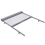 Refleksol poziomy, nowoczesna weranda Selt na prowadnicach aluminiowych do zadaszenia tarasu lub pergoli