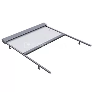 Refleksol poziomy, nowoczesna weranda Selt na prowadnicach aluminiowych do zadaszenia tarasu lub pergoli