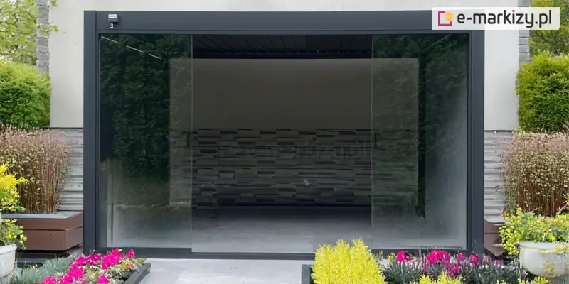 Szklane panele przesuwne do pergoli marlo rubio