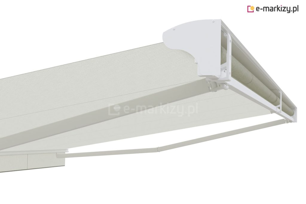 Tanie wytrzymałe markizy tarasowe silver plus