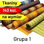 Gotowe poszycia do markiz - kolorowe tkaniny na wymianę w jednolite kolory i w pasy