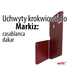 Uchwyt markizowy do modeli Dakar i Casablanca firmy Selt służący do montażu do krokwi dachowej