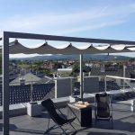 Pergola dragon sprawdzi się jako osłona nawet na wietrznym tarasie