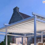 Pergola ogrodowa solid selt w jasnych odcieniach