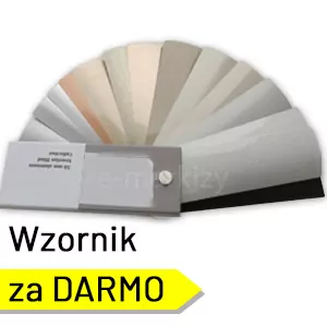 Kompletny próbnik kolorów lameli do żaluzji aluminiowej wewnętrznej 16mm, 25mm lub 50mm