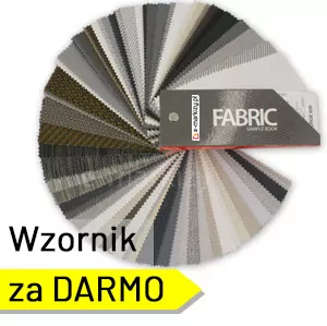 Kompletny wzornik z próbkami kolorów tkanin przeziernych i zaciemniających do rolet screen za darmo