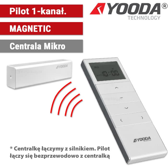 Pilot MAGNETIC 1-kanałowy z programatorem czasowym + Centrala Mikro
