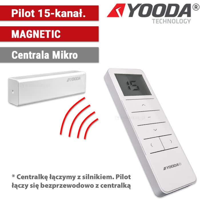 Pilot MAGNETIC 15-kanałowy + Centrala Mikro