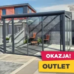 Zadaszenie gumax z drzwiami przesuwnymi outlet