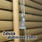 Żaluzja pozioma z lamelkami aluminiowymi o szerokości 25mm