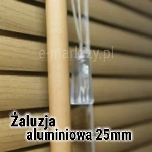 Żaluzja pozioma z lamelkami aluminiowymi o szerokości 25mm