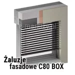 Żaluzja z lamelami C80box z kasetą do montażu podtynkowego