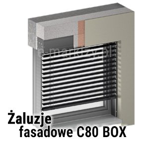 Żaluzje fasadowe C80 Box Selt podtynkowe