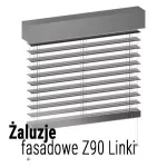 Żaluzja z lamelami Z90L z prowadnicami linkowymi