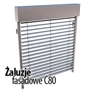 Żaluzje fasadowe C80