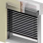 Żaluzje fasadowe podtynkowe z90 box z kasetą ukrytą pod warstwą ocieplenia i tynku.