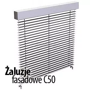 Żaluzje wewnętrzne fasadowe C50