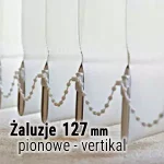 Żaluzje verticale pionowe pasy tkaniny o szerokości 127mm