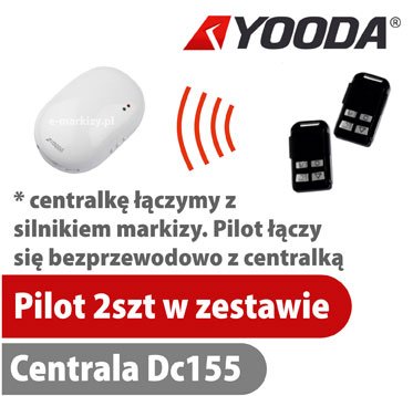 Pilot typu Brelok 2szt + centralka DC155