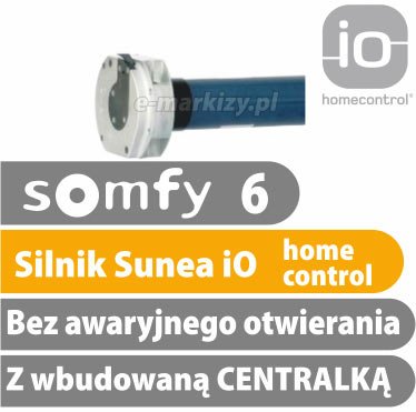 Somfy Sunea IO S30 – do markiz bez awaryjnego otwierania z wbudowaną centralką