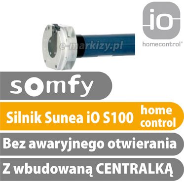 Somfy Sunea IO S100 – do markiz bez awaryjnego otwierania z wbudowaną centralką