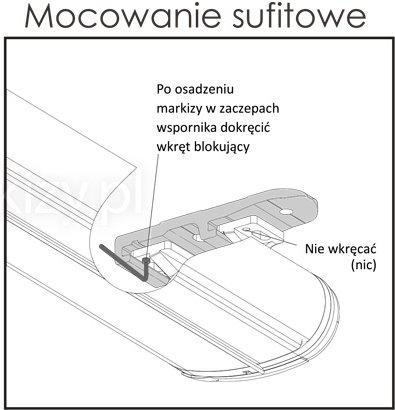 Markiza presto sposoby mocowania, montaż markizy w kasecie