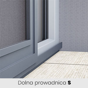 Moskitiera slim dolna prowadnica s