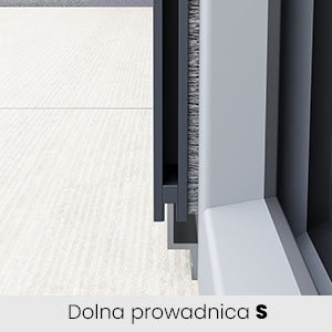 Moskitiera slim dolna prowadnica typ s