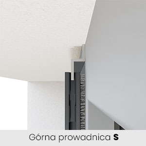 Moskitiera slim górna prowadnica typ s