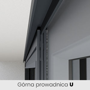 Moskitiera slim górna prowadnica typ u