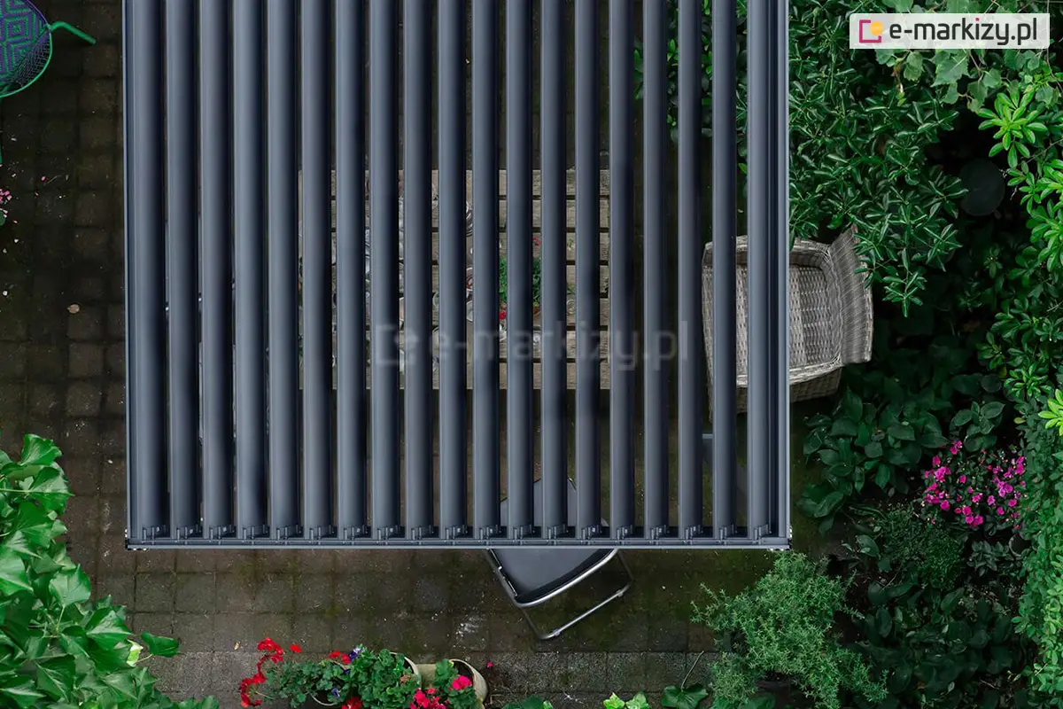 Wysokiej jakości pergola wolnostojąca Gloria do ogrodu z otwieranym dachem