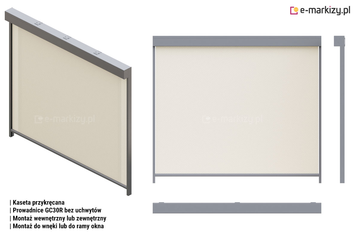 R103 prowadnice gc30r bez uchwytów, Refleksol 120 sposoby montażu