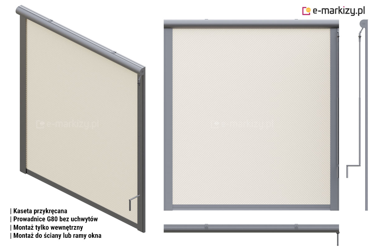R76 prowadnice g80 bez uchwytów ręczny, Refleksol 76 sposoby montażu