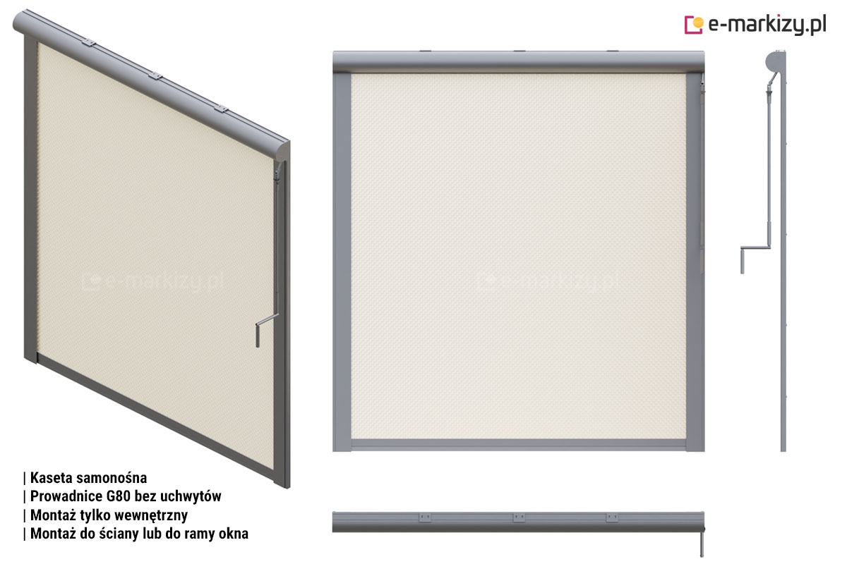 R90 prowadnice G80 bez uchwytów ręczny, Refleksol 90 sposoby montażu