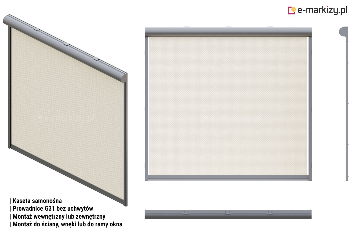 R90 prowadnice g31 bez uchwytów, Refleksol 90 sposoby montażu