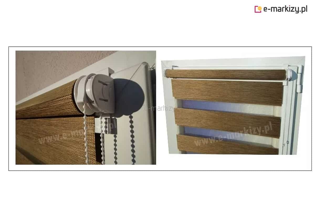 Segmentowa markiza koszowa w pasy prosta