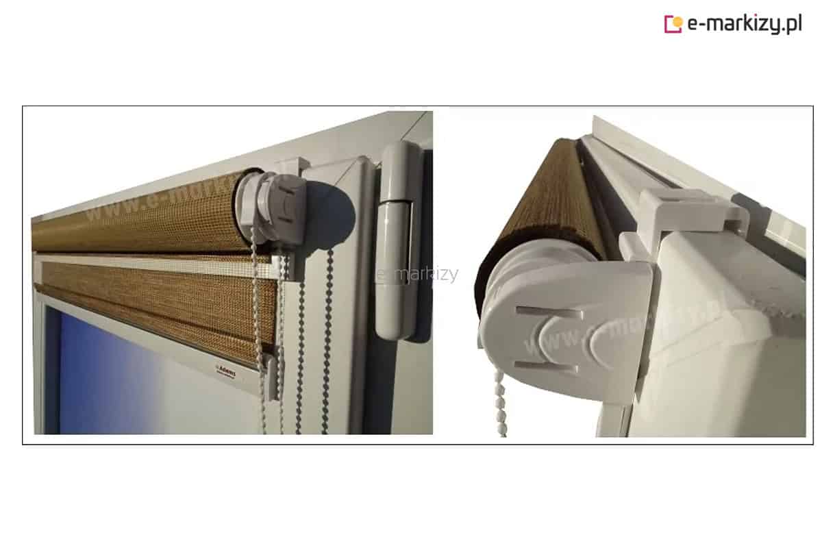 Zielona markiza koszowa w kształcie trójkąta