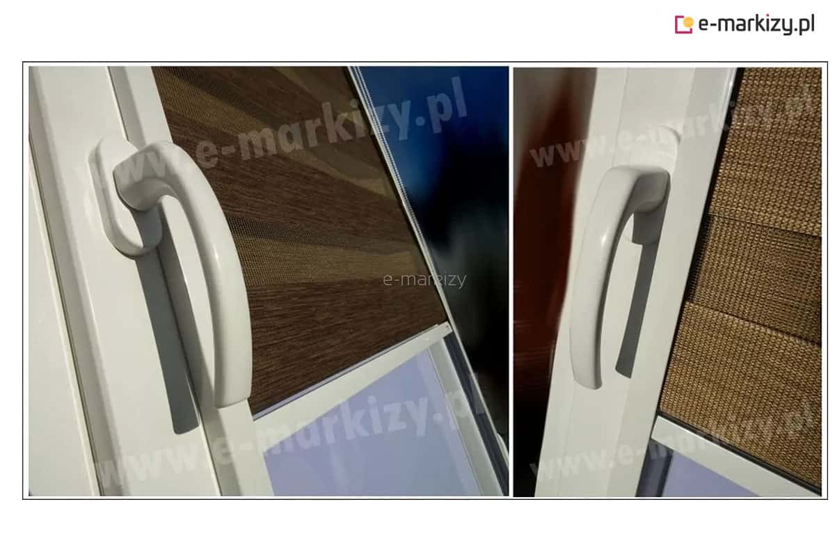roleta w kasecie lux kombi dzień-noc z prowadnicami materiałowa