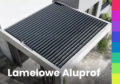 Kolory konstrukcji i lameli - Pergole lamelowe Aluprof